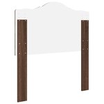 vidaXL Tête de lit Chêne brun 75 cm Bois d'ingénierie