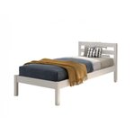 Lit PINO blanc 90x200 - Sommier inclus