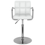 vidaXL Chaise de salle à manger Blanc Similicuir