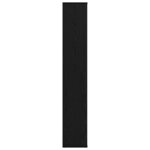 vidaXL Paravent Chêne noir 100 x 24 x 140 cm Bois d'ingénierie