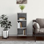 vidaXL Buffet gris béton 34 5x32 5x90 cm bois d'ingénierie