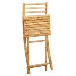 vidaXL Chaises pliables de jardin lot de 4 43x54x88 cm bambou