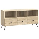 vidaXL Meuble TV Chêne Sonoma 102 x 34 5 x 50 cm Bois d'ingénierie