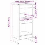 vidaXL Bibliothèque Sonoma 80 x 30 x 155 cm Bois d'ingénierie