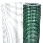 vidaXL Grillage Acier galvanisé et revêtement en PVC 25 x 1 m Vert