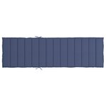 vidaXL Coussin de chaise longue bleu marine tissu oxford
