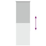 vidaXL Store enrouleur occultant largeur du tissu 50 7 cm polyester