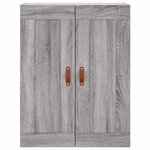 vidaXL Buffet haut Sonoma gris 69 5x34x180 cm Bois d'ingénierie