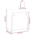 vidaXL Housse pour balancelle d'extérieur 155 x 95 x 165 cm
