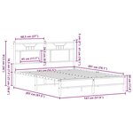 vidaXL Cadre de lit sans matelas chêne sonoma 140x200 cm