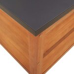 vidaXL Boîte de rangement de jardin 60x50x55 cm bois d'eucalyptus