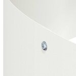 vidaXL Cache-pot de jardin Blanc 120 x 120 x 20 cm Acier