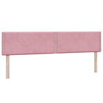 vidaXL Sommier à lattes de lit avec matelas rose 180x210 cm velours