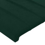 vidaXL Tête de lit Vert foncé 100x5x118/128 cm Velours
