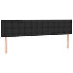vidaXL Sommier à lattes de lit avec matelas noir 120x190 cm similicuir