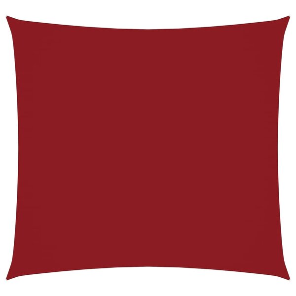 vidaXL Voile de parasol tissu oxford carré 2x2 m rouge