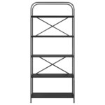 vidaXL Étagère Chêne noir 80 x 30 x 183 cm Bois d'ingénierie