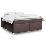 vidaXL Sommier à lattes de lit avec matelas Marron foncé 180x200 cm