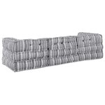 vidaXL Coussin 3 Pièces Gris clair 70 x 70 x 54 cm Polyester