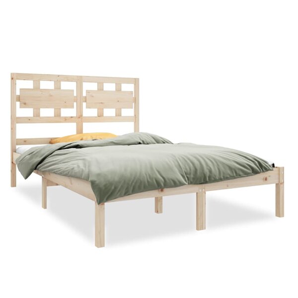 vidaXL Cadre de lit sans matelas 120x190 cm bois massif