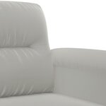 vidaXL Ensemble de canapés 4 Pièces coussins gris clair tissu microfibre