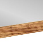 vidaXL Miroir de salle de bain 50x70x3 cm en bois massif d'acacia