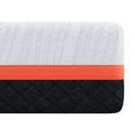 vidaXL Matelas Blanc  Gris 90 x 190 cm Mousse