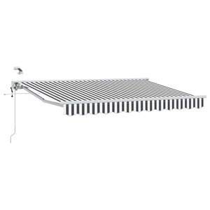 vidaXL Auvent rétractable électrique Anthracite et blanc 3 5 x 2 5 m