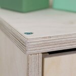 Meuble de rangement NABOSKY blanc 1x1