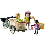 PLAYMOBIL 71306 - Country - Cycliste avec vélo et remorque avant