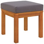 vidaXL Ensemble à manger de jardin 6 Pièces avec coussins Bois d'acacia