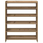 vidaXL Étagère à chaussures chêne artisanal bois d'ingénierie