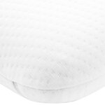 vidaXL Coussin de sommeil Uni Blanc 70 x 36 x 13 cm