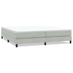 vidaXL Sommier à lattes de lit sans matelas gris clair 200x220 cm