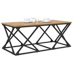 vidaXL Table basse Chêne artisanal 100 x 49 x 40 cm Bois d'ingénierie