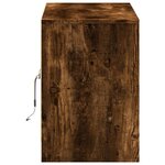 vidaXL Meuble TV avec LED chêne fumé 100x34x50 cm bois d'ingénierie