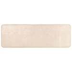 vidaXL Coureur de Tapis MARSA Crème 50 x 200 cm Polyester et PVC