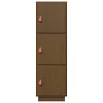 vidaXL Buffet haut Marron miel 34x40x108 5 cm Bois massif de pin