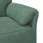 vidaXL Sofa 3 places Vert Mer 198 x 83 x 95 cm Velours