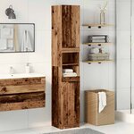 vidaXL Armoire de salle de bain vieux bois bois d'ingénierie