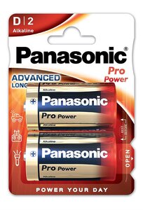 Blister 2 Piles Pro Power GOLD LR20/D (Mono) - alkaline manganese 1.5 V PANASONIC