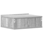 vidaXL Table de chevet flottante Sonoma gris 40x30x15 cm