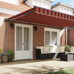 vidaXL Cadre d'auvent Orange et Noir 500 × 300 cm