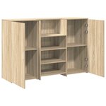 vidaXL Bureau réception chêne sonoma 155x50x103 5 cm bois d'ingénierie