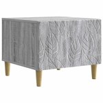 vidaXL Table basse Sonoma gris 50 x 49 x 40 cm Bois d'ingénierie