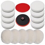vidaXL Ensemble de tampons de polissage 14 Pièces 180 mm