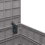 vidaXL Boîte de Rangement de Jardin Gris clair 55 x 53 x 57 cm