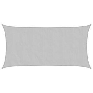 vidaXL Voile d'ombrage gris clair 4 5x2 5 m 100  polyester oxford