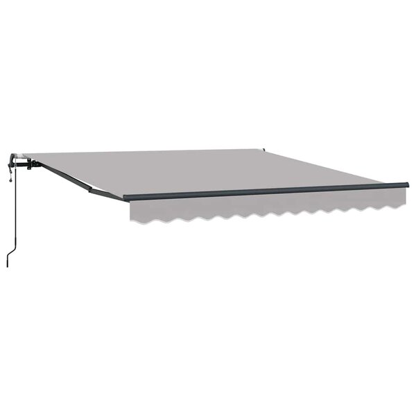 vidaXL Auvent Rétractable Gris clair 300 x 250 cm tissu