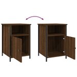 vidaXL Tables de chevet 2Pièces Chêne marron 40x42x60cm Bois d'ingénierie